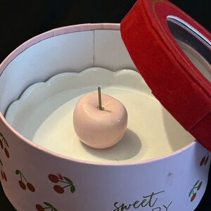 Sweet Cherry Trinket and Jewelry Dish with Scallop Edges